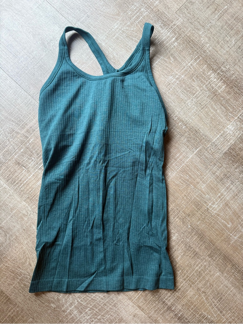 lululemon athletica Ribbed Racerback Tank - Teal Green